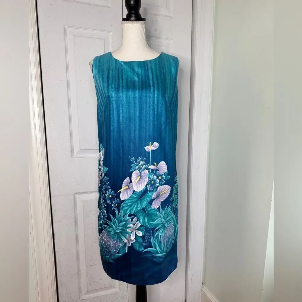 Rare 1950s/60s Vintage Ui-Maikai Made in Hawaii Tiki-tastic Wiggle Dress